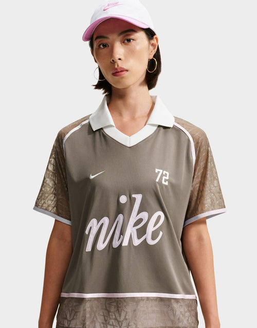 เสื้อโปโลแขนสั้นผู้หญิง Sportswear Lace Jersey