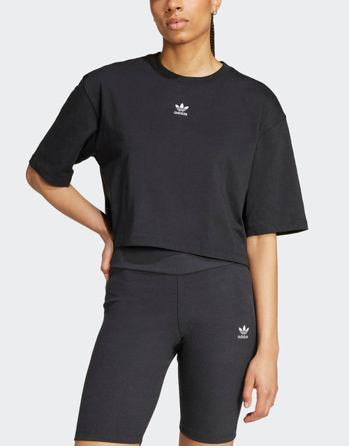 เสื้อยืดผู้หญิง Essentials Crop
