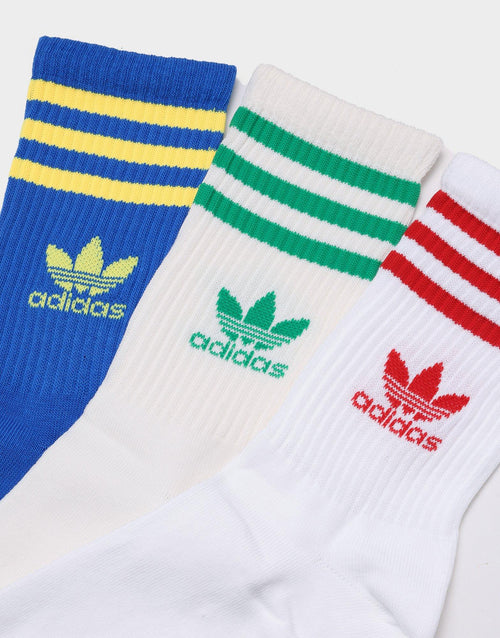 ถุงเท้า Crew 3 Stripe (แพค 3)