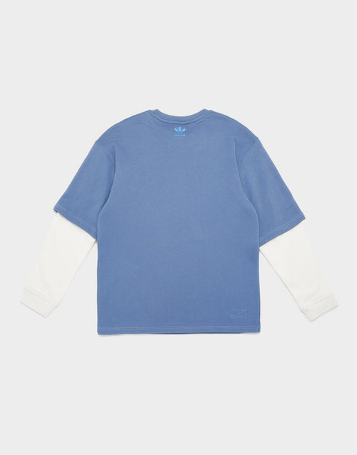 เสื้อยืดผู้ชาย City Skate Faux Two-In-One Crew