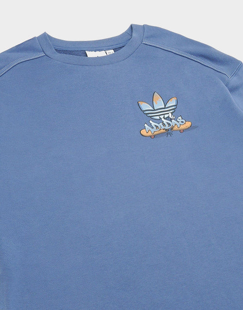 เสื้อยืดผู้ชาย City Skate Faux Two-In-One Crew