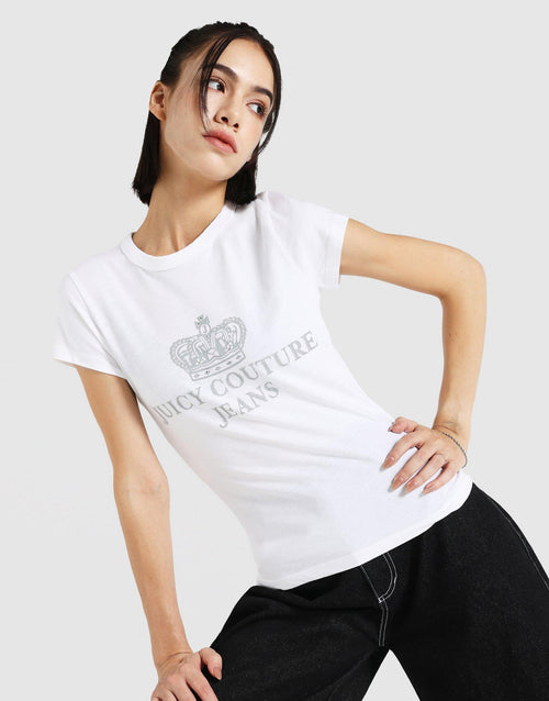 เสื้อยืดผู้หญิง Jeans Hilton