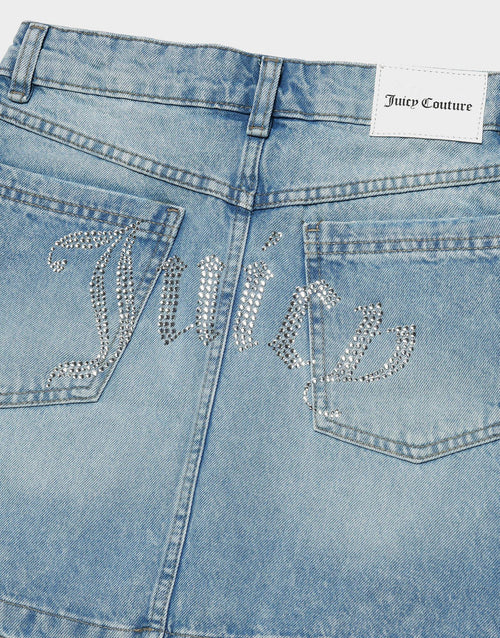 กระโปรงสั้นผู้หญิง Mini Denim