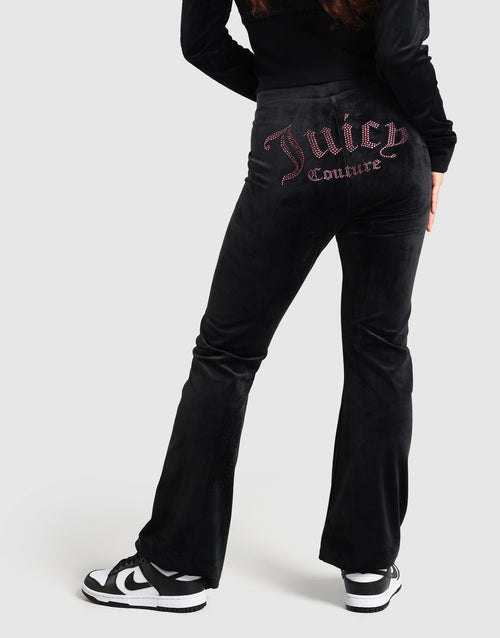 กางเกงขายาวผู้หญิง Flare Velour