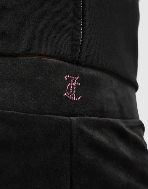 กางเกงขายาวผู้หญิง Flare Velour