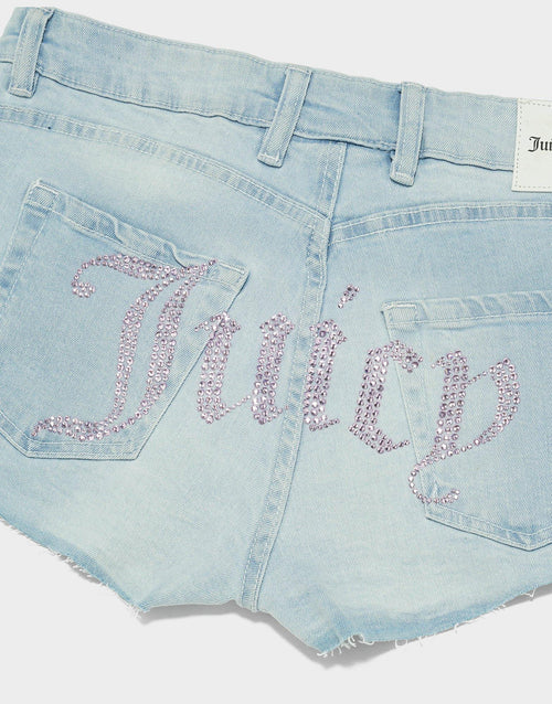 กางเกงขาสั้นผู้หญิง Gothic Denim