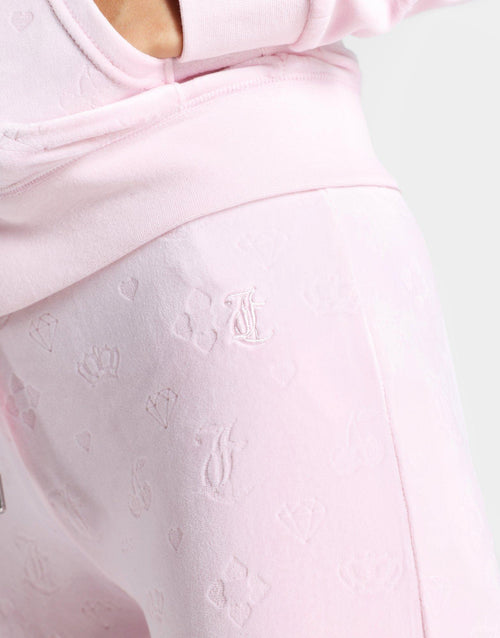 กางเกงขายาวผู้หญิง Classic Velour Low Rise