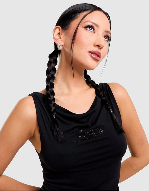 เสื้อแขนกุดผู้หญิง Drape Front