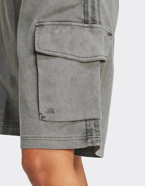 กางเกงขาสั้นผู้หญิง Washed Cargo Twill Jorts