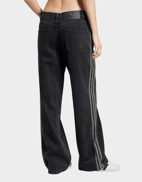 กางเกงขายาวผู้หญิง Adicolor Denim 3-Stripes Track
