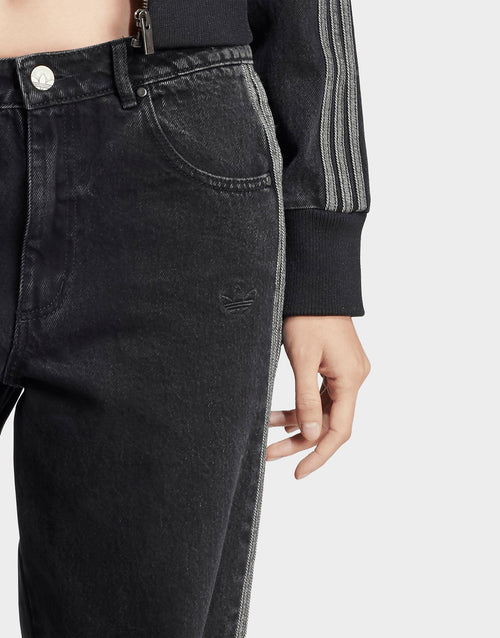 กางเกงขายาวผู้หญิง Adicolor Denim 3-Stripes Track