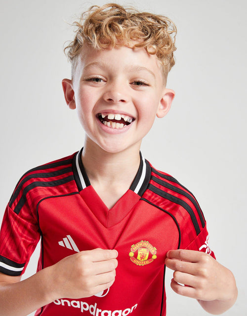 ชุดแข่งชุดเหย้าสำหรับเด็กเล็ก Manchester United 25/26