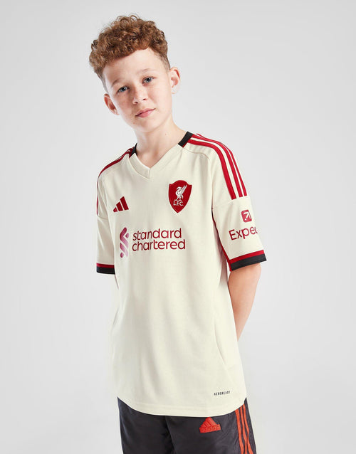 เสื้อฟุตบอลชุดเยือนเด็กโต Liverpool 25/26