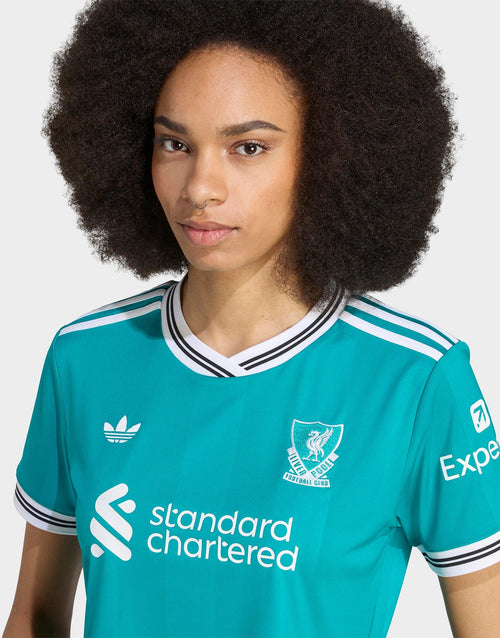เสื้อฟุตบอลผู้หญิง Liverpool FC 25/26 Third Cropped