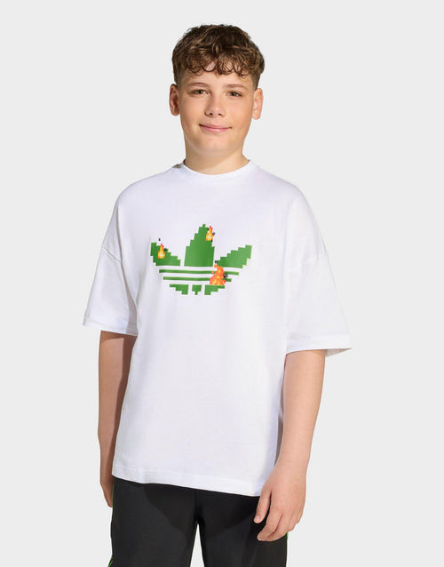 x Minecraft เสื้อยืดเด็กโต