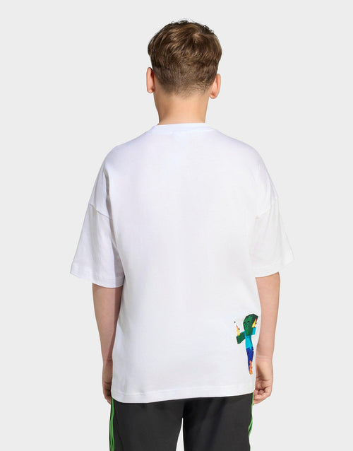 x Minecraft เสื้อยืดเด็กโต