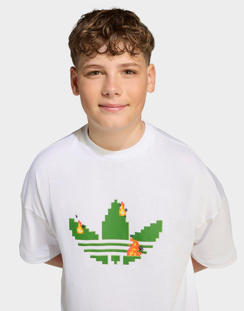 x Minecraft เสื้อยืดเด็กโต