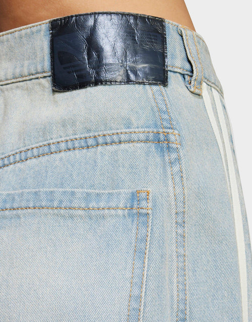 กางเกงขายาวผู้หญิง Adilenium Season 3 Banana Fitted Washed Denim