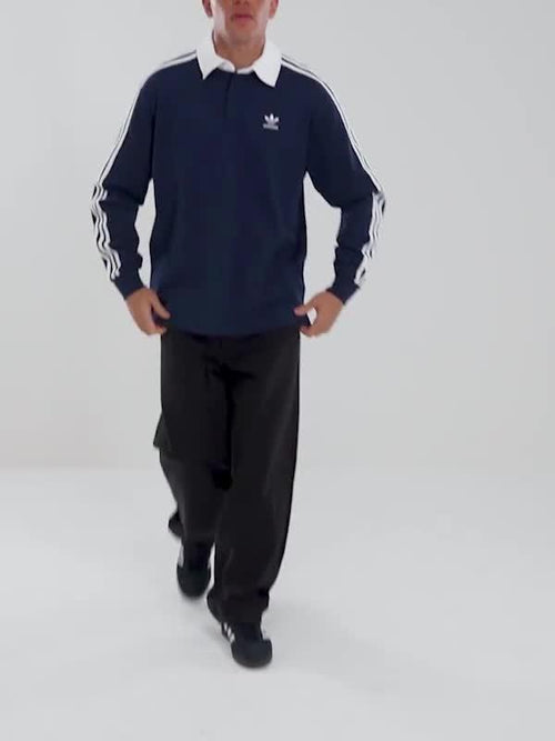 เสื้อแขนยาวผู้ชาย Adicolor Rugby Polo
