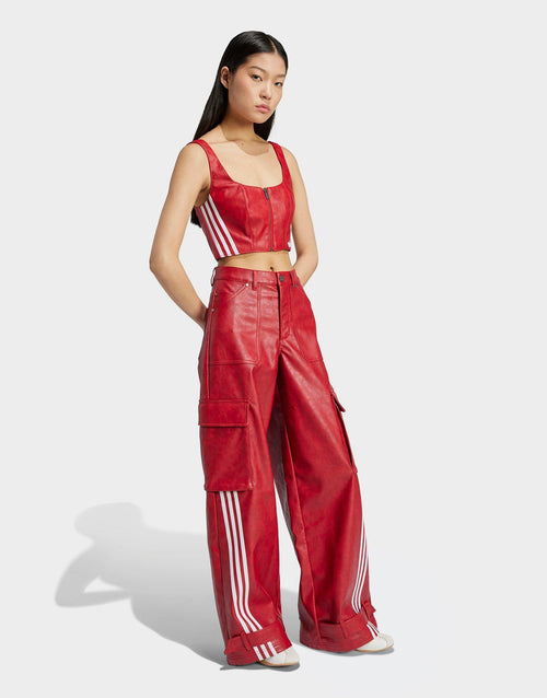 เสื้อแขนกุดผู้หญิง Adilenium Season 3 Vintage Faux Leather