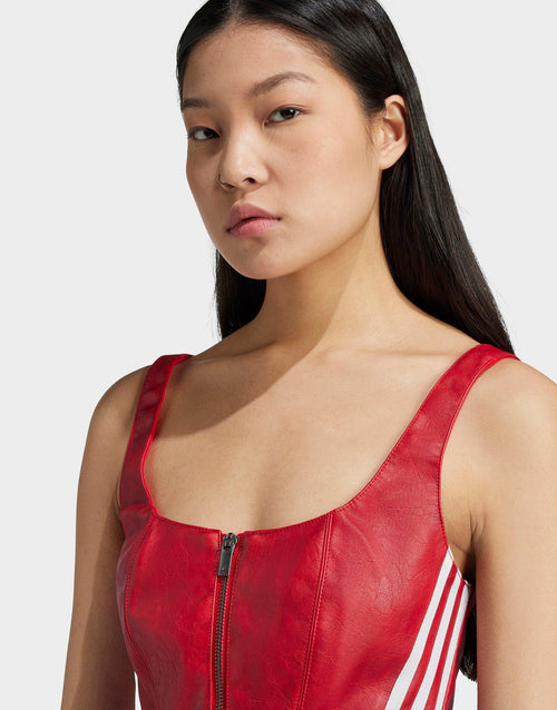 เสื้อแขนกุดผู้หญิง Adilenium Season 3 Vintage Faux Leather