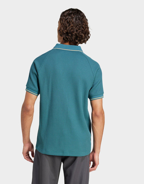 เสื้อแขนสั้นผู้ชาย Waffle Knit Polo