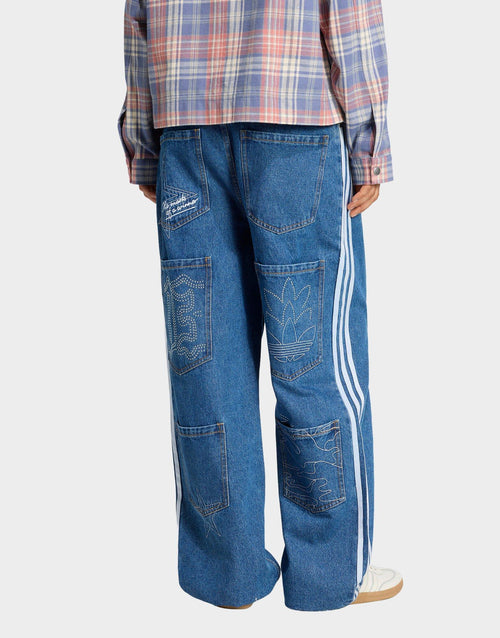 กางเกงขายาวผู้หญิง Baggy GFX Denim