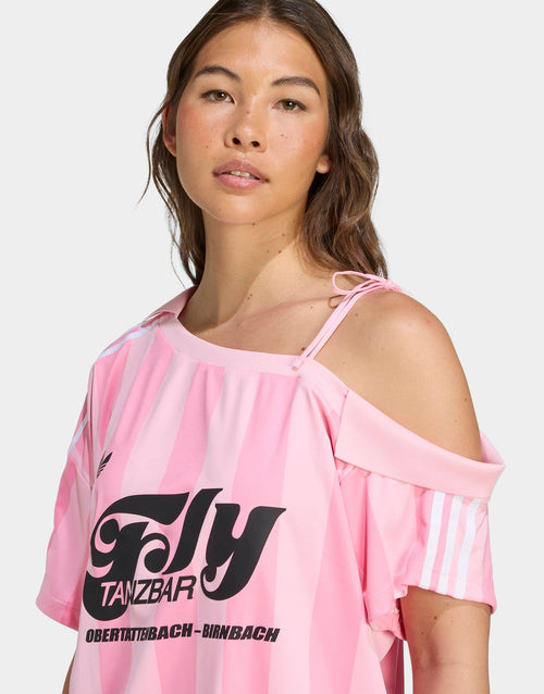 เสื้อแขนสั้นผู้หญิง Off Shoulder Jersey