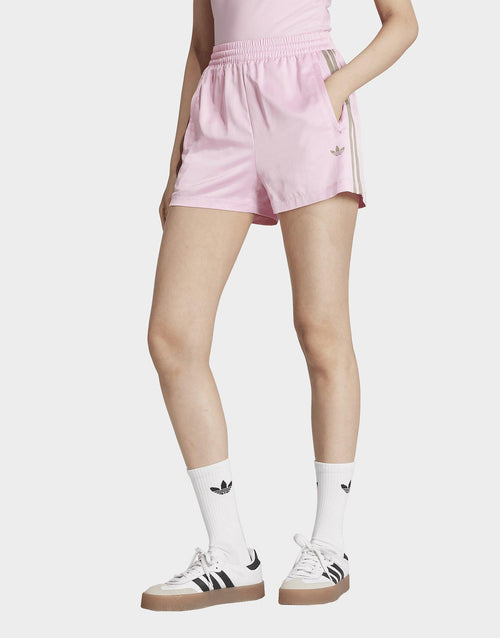 กางเกงขาสั้นผู้หญิง Pin-stripe Satin