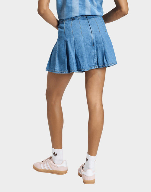 กระโปรงผู้หญิง Denim Pleated