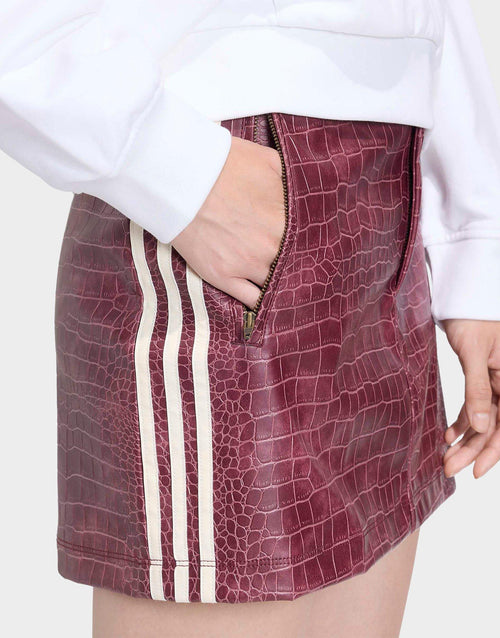กระโปรงผู้หญิง Pleather Mini