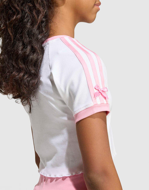 x DISNEY เสื้อยืดเด็กโต (เด็กผู้หญิง) Slim Crop