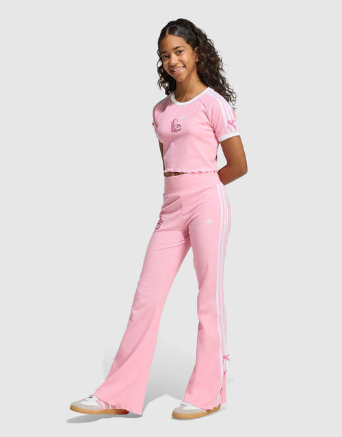 x DISNEY เสื้อยืดเด็กโต (เด็กผู้หญิง) Slim Crop