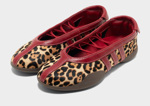 รองเท้าผู้หญิง Taekwando Mei Ballet Leopard