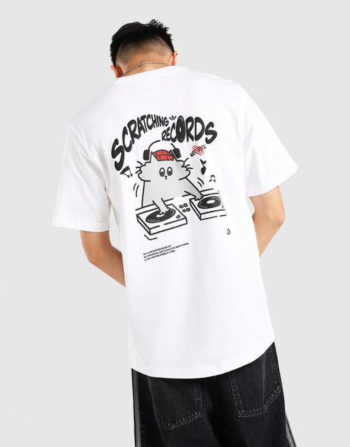 เสื้อยืดผู้ชาย Scratching Record
