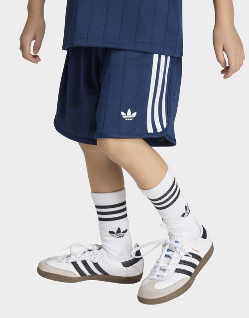 ชุดเซ็ตเด็กเล็ก Loose Polo Pinstripe