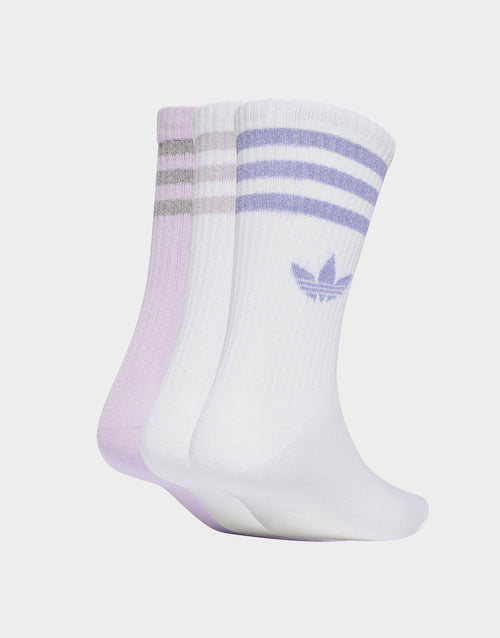 ถุงเท้า 3-Stripes Glitter Crew (แพค 3)