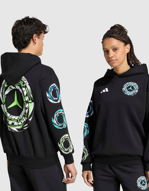 เสื้อฮู้ดดี้ Mercedes - AMG Petronas F1 Team Lights On (Unisex)