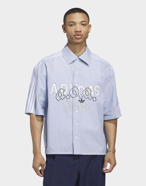 เสื้อแขนสั้นผู้ชาย AOA Button Up
