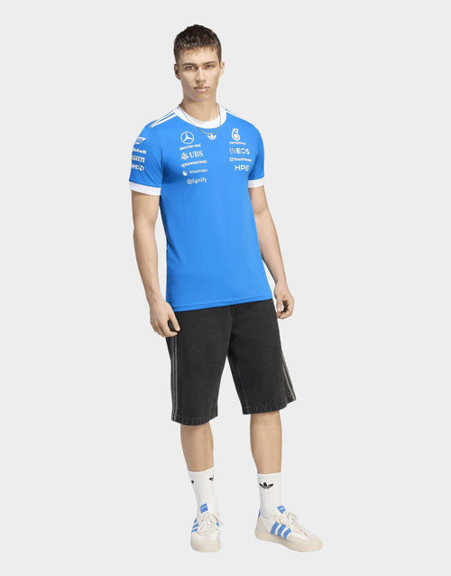 เสื้อแขนสั้นผู้ชาย Mercedes-AMG Petronas F1 Team Blue Driver Jersey