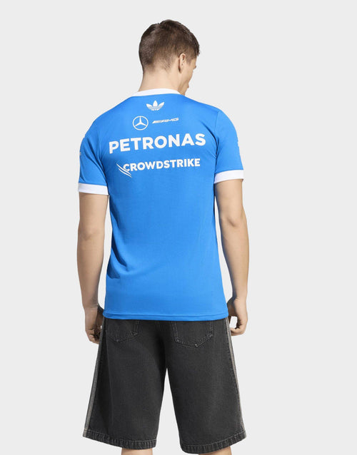 เสื้อแขนสั้นผู้ชาย Mercedes-AMG Petronas F1 Team Blue Driver Jersey