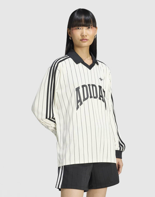 เสื้อแขนยาวผู้หญิง Pinstripe Football