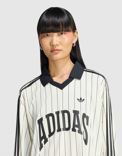 เสื้อแขนยาวผู้หญิง Pinstripe Football