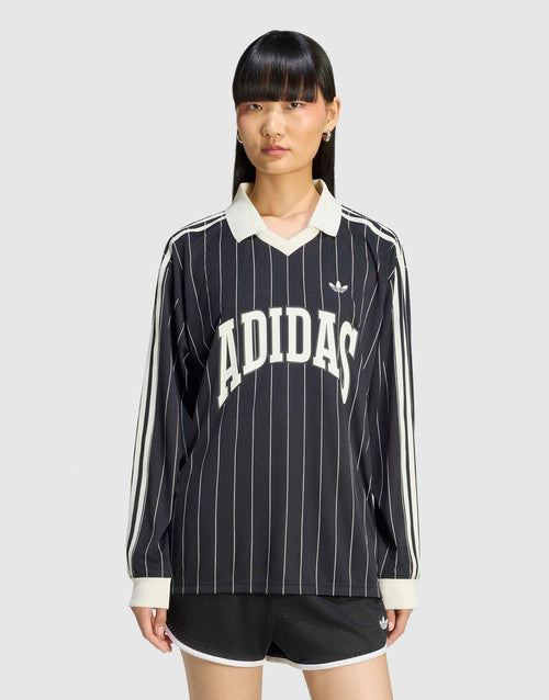 เสื้อแขนยาวผู้หญิง Pinstripe Football