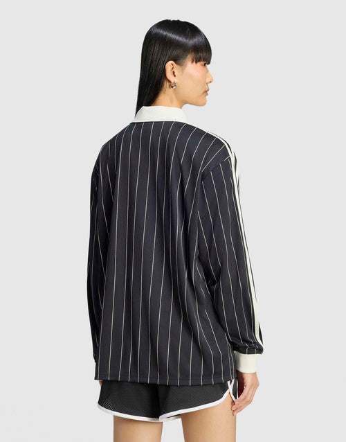 เสื้อแขนยาวผู้หญิง Pinstripe Football