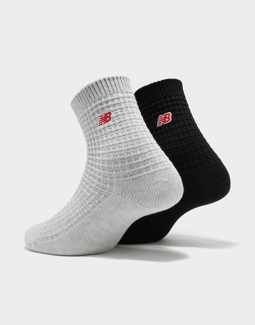 ถุงเท้า Waffle Knit Ankle 2 คู่