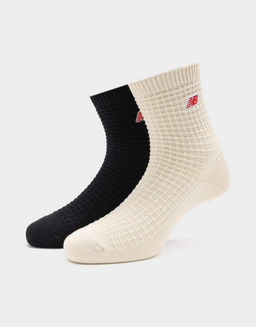ถุงเท้า Waffle Knit Ankle 2 คู่