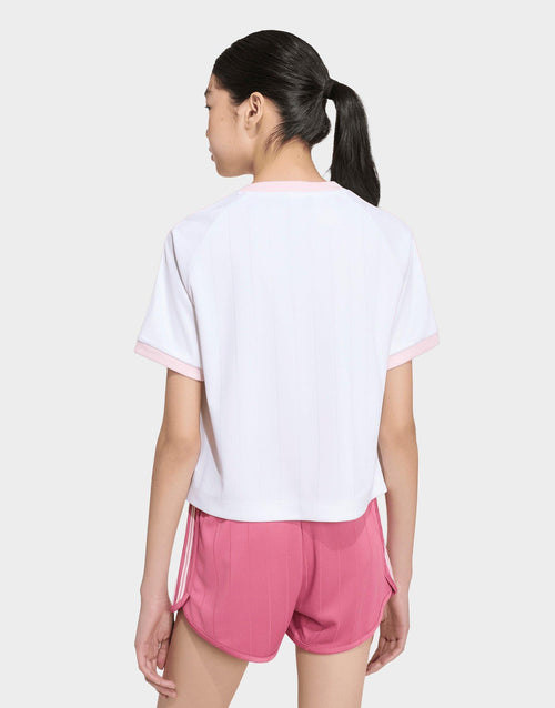 เสื้อยืดเด็กโต Loose Short Pinstripe