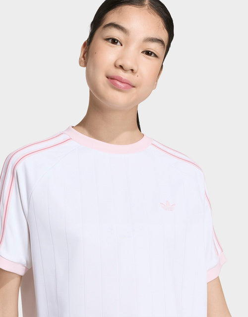 เสื้อยืดเด็กโต Loose Short Pinstripe