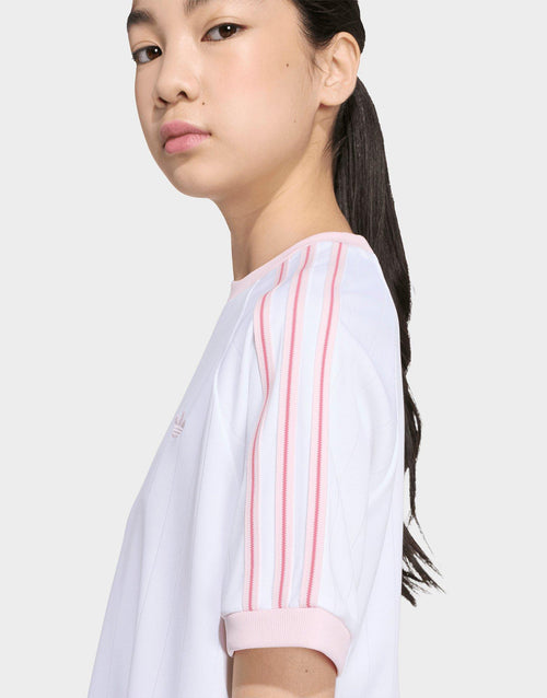 เสื้อยืดเด็กโต Loose Short Pinstripe